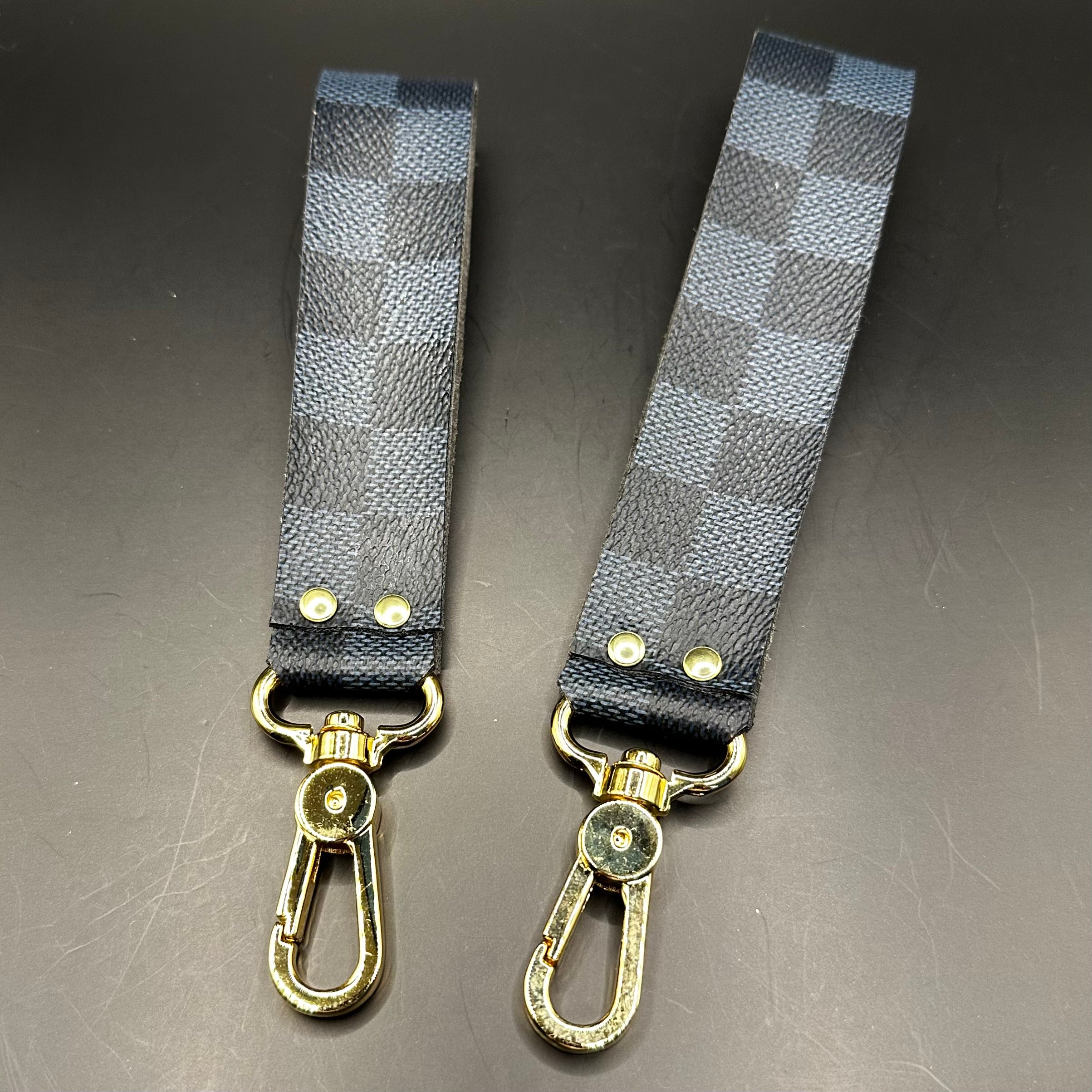 LV Damier Cobalt Wristlet Keychain