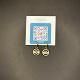 White/Gold Gucci GG Earrings