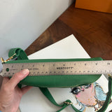 Green Leather Prada Tag Sling/Fanny Pack Bag (larger)