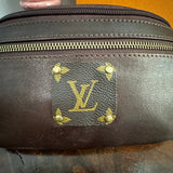 Dark Brown Leather Sling Bag/Fanny Pack/Bumbag - Monogram LV