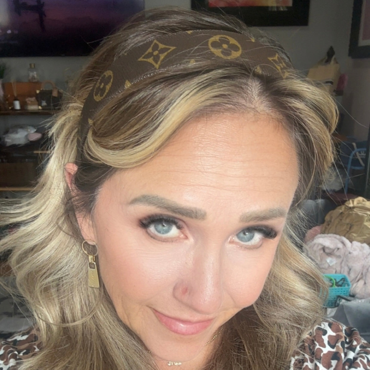 Upcycled LV Headbands