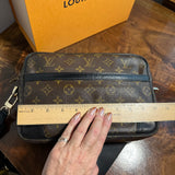 The Sparrow Crossbody Bag - Vintage LV Monogram in Black