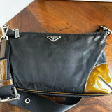 The Junco - Vintage Prada Shoulder Bag in Black/Bronze