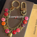 Rainbow of Colors - Tiny LV Charm Earrings
