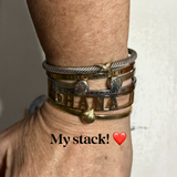 Single Rivet Bangle Bracelets - Gucci and LV