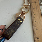 Animal Lover Upcycled Louis Vuitton Key Chain / Bag Charm
