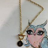 Upcycled Small Black LV Trunks & Bags Necklace