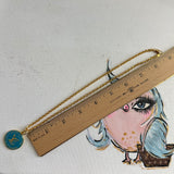 Upcycled Small Turquoise LV Trunks & Bags Necklace