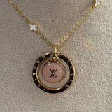 Repurposed LV Keyring with LV Skittle Necklace