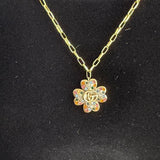 I've hung the pendant on an authentic Waxing Poetic Chain ... I love their products! The chain is a ceramic coated brass that is 20" long and has a 2" extender.&nbsp; The clasp can be clipped onto a shorter link if you'd like to adjust it even shorter. It looks perfect with the Gucci pendant!!!
