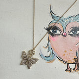 Upcycled Gucci Butterfly Charm Necklace