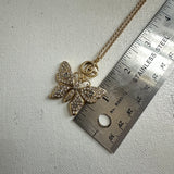 Upcycled Gucci Butterfly Charm Necklace