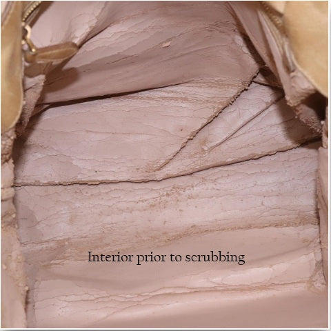 The Junco Shoulder Bag - Vintage Prada in Beige Pink Leather