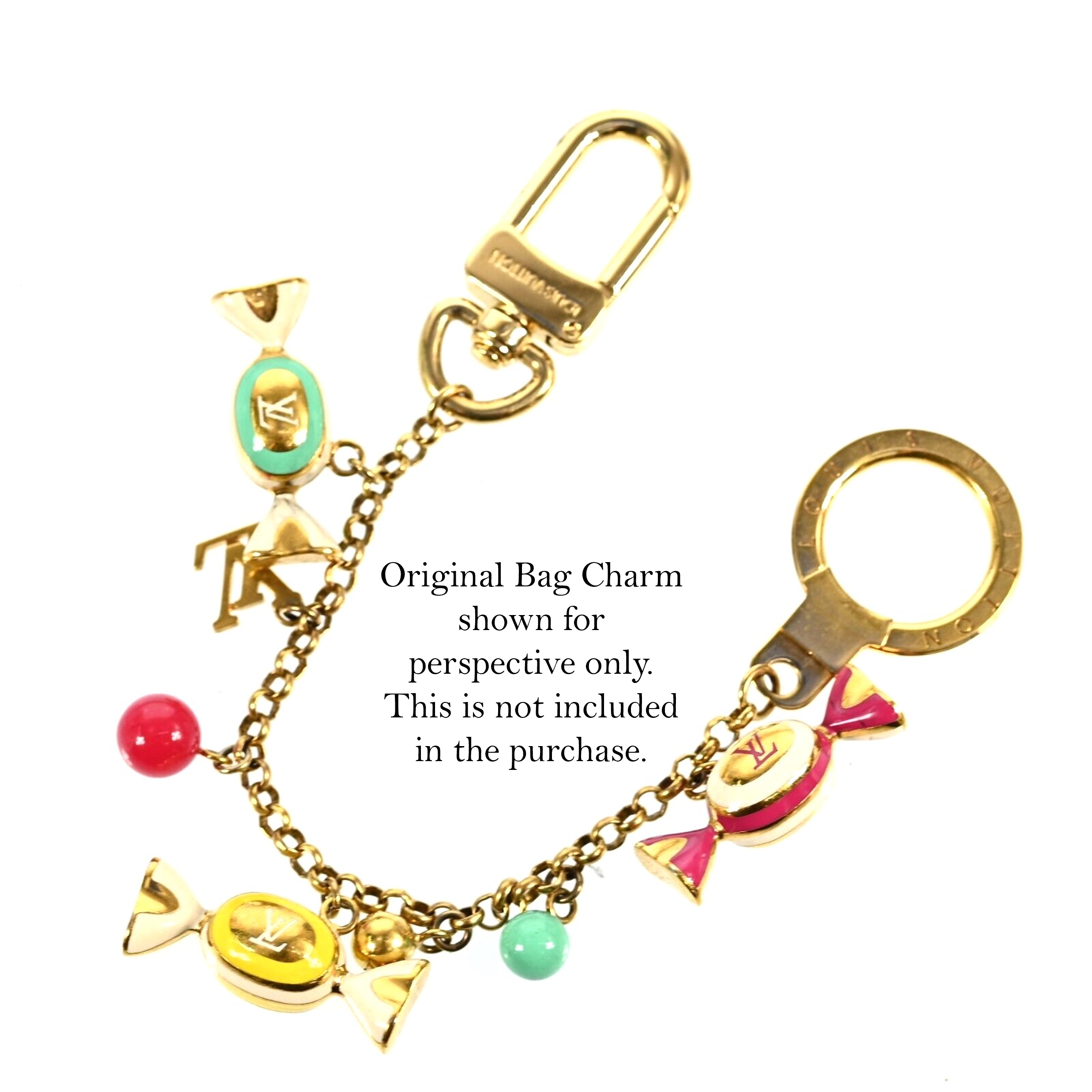 Sweet Like Candy - LV Charm Necklace with GF Paperclip Chain