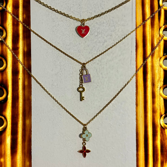 Louis Vuitton Repurposed Charm Necklace