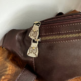 Brown GG Leather Sling Bag/Fanny Pack/Bumbag - GG
