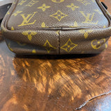 The Junco Crossbody - Vintage Monogram in Brown