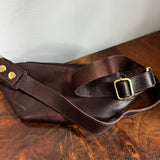 Brown GG Leather Sling Bag/Fanny Pack/Bumbag - GG