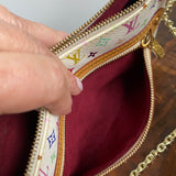 The Junco Crossbody Bag - Vintage Multicolor in White
