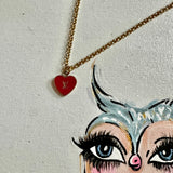 LV Double Charm Necklace - Gold-Filled Rolo Chain