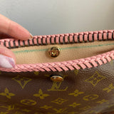 The Swan Crossbody - Vintage Monogram in Pale Pink