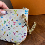 The Junco Crossbody Bag - Vintage Multicolor in White