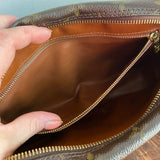The Sparrow Crossbody - Vintage Monogram in Tan