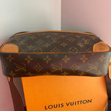The Sparrow Crossbody - Vintage Monogram in Tan