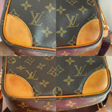 The Sparrow Crossbody - Vintage Monogram in Tan