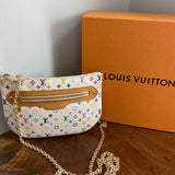 The Junco Crossbody Bag - Vintage Multicolor in White