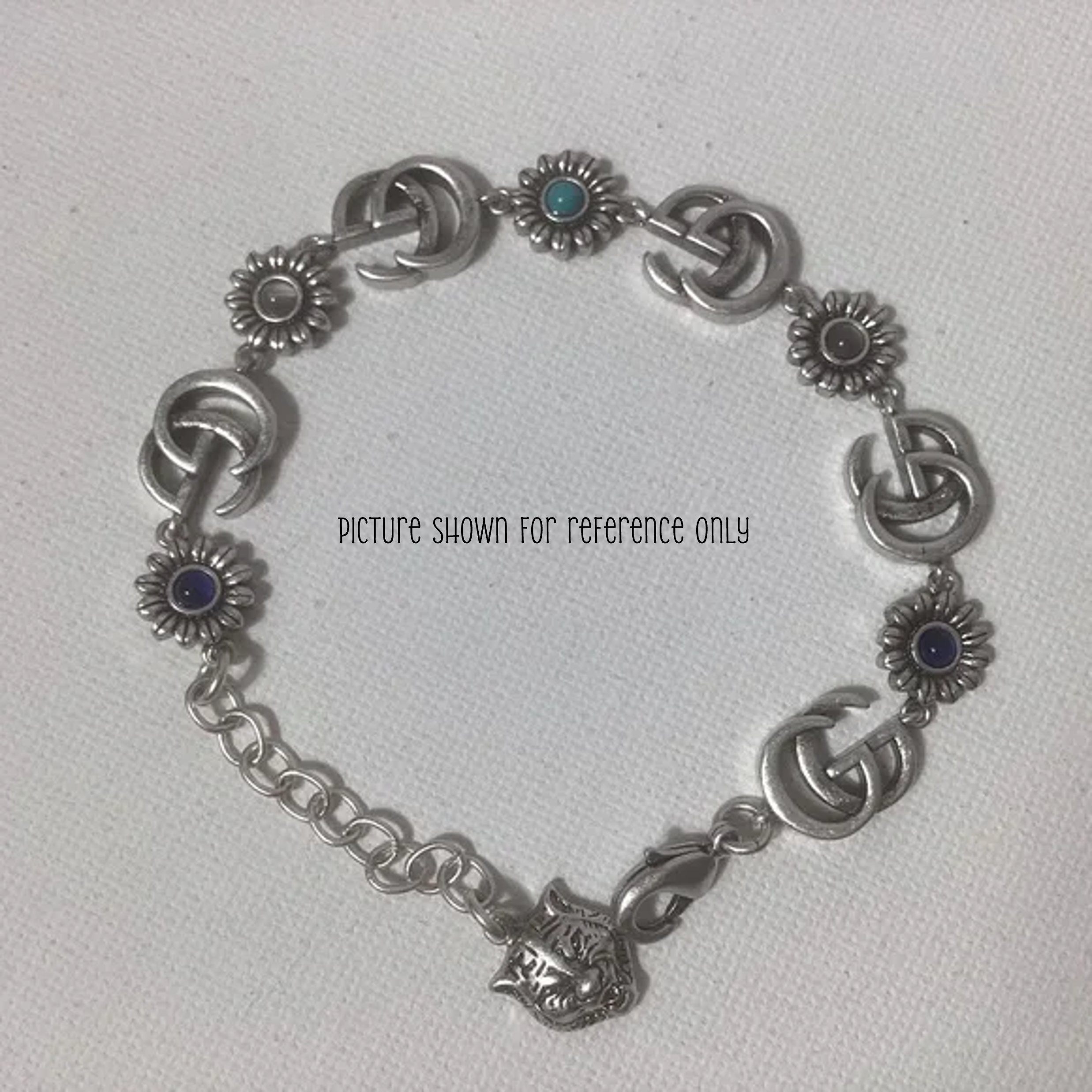 Upcycled Silver Gucci GG Flower Earrings