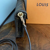 The Falcon with Sides - Monogram Crossbody in Chocolate