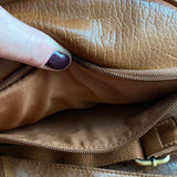 Dark Tan Leather Sling Bag/Fanny Pack/Bumbag - Damier Ebene LV