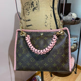 The Swan Crossbody - Vintage Monogram in Pale Pink