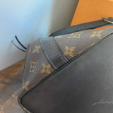 The Owl - Vintage Monogram Shoulder Bag in Black
