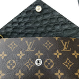 The Wren - Black Vintage Wristlet Bag | Upcycled
