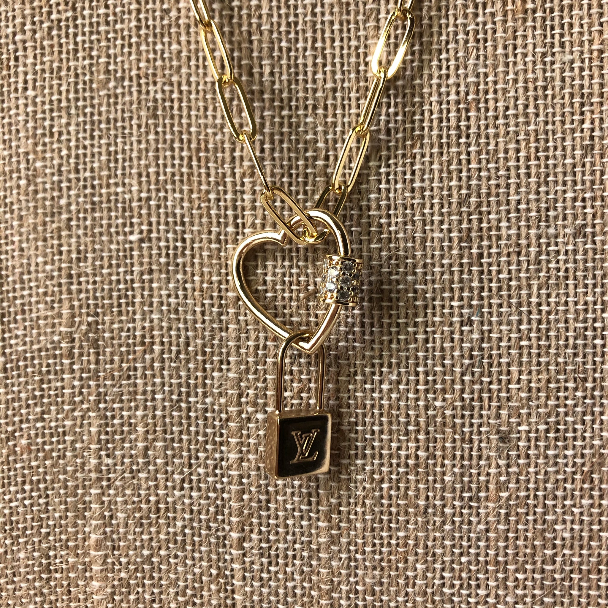 Louis Vuitton Lock Charm Necklace