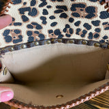 The Junco - Vintage Monogram in Whiskey Crossbody Bag