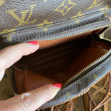 The Parrot - Monogram Crossbody Bag in Tan