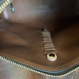 The Partridge Crossbody Bag - Vintage Monogram in Tan Fringe