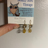 Circle LV Earrings - Short Bling Gold