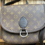 The Swift - Vintage Monogram in Chocolate Crossbody