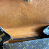 The Swift - Vintage Monogram in Chocolate Crossbody