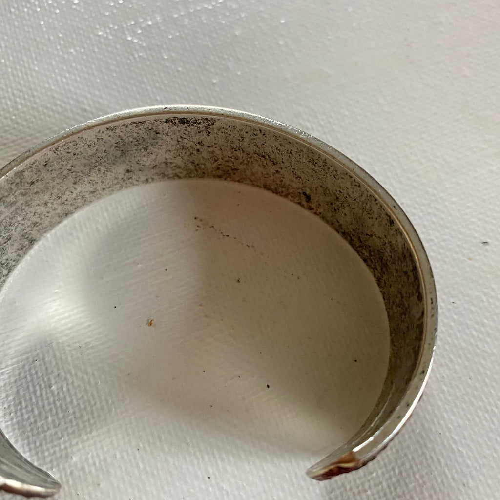 Adjustable Bracelet Cuff in Upcycled LV Monogram