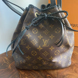 The Owl - Vintage Monogram Shoulder Bag in Black