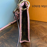 The Swan Crossbody - Vintage Monogram in Pale Pink