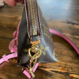 The Junco - Vintage Monogram in Pink Crossbody Bag