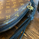 The Dove - Vintage Monogram Black Crossbody