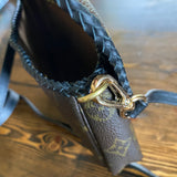 The Junco - Vintage Monogram in Black Crossbody Bag
