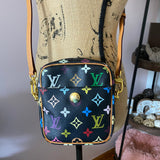 The Junco Crossbody Bag - Vintage Multicolor in Black
